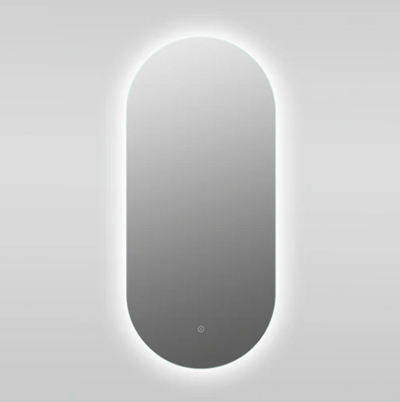 Bathroom Mirror w/ LED Light Callista Oval 48Watts