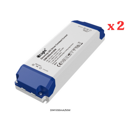 Constant Current Driver Dimmable 50w x 2