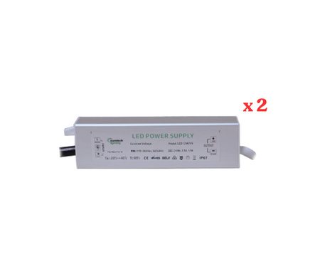 Constant Voltage Driver 12watts (12v/24v) IP67 x 2