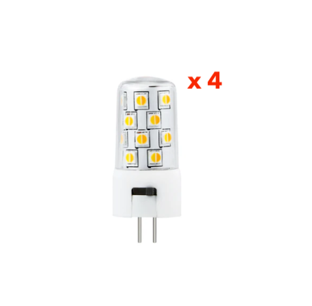 G4 LED Bulb 3.6w w/ CCT Switch x 4