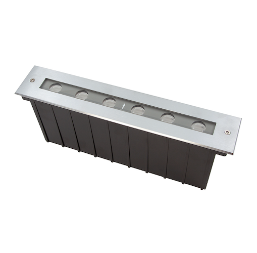Inground or Recessed Uplighter Asymmetric 6x2.2watts 24V DC