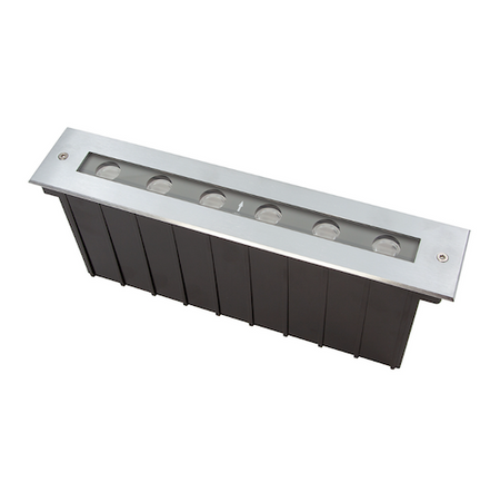 Inground or Recessed Uplighter Asymmetric 6x2.2watts 24V DC