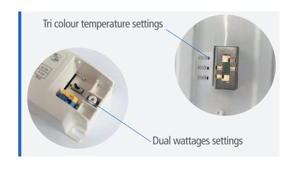 LED Batten Quantum Tri-Colour And Dual Wattage