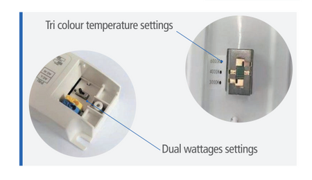LED Batten Quantum Tri-Colour And Dual Wattage
