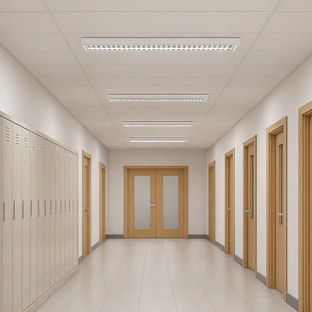 LED Batten Low Glare Wattage & Color Selectable - Educator 1.5m