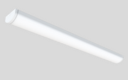 LED Batten in White with a wide body