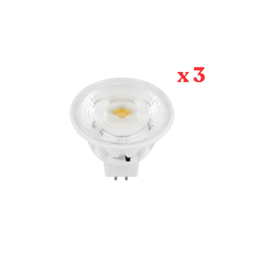 LED light bulb with 'x3' in red on a white background.