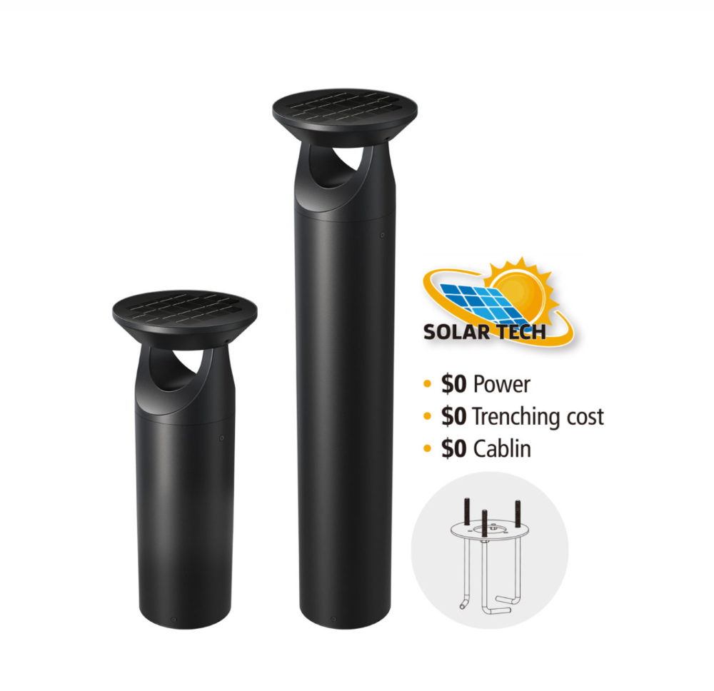 Solar Bollard Light Aurora I 500mm High