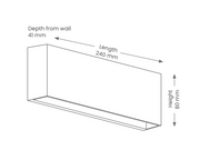 LED Wall Light Alek - One Way Directional