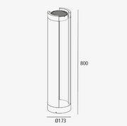 Bollard Tiltable Hugh 800mm High