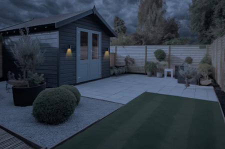 Byron Elite - Small - Round - One Way Wall Light with GU10 Lamp