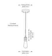 Pendant Light Odin Paper Shade w/ Cordset