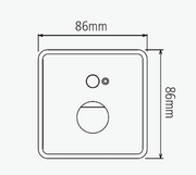 Step Light w/Sensor Liona Square