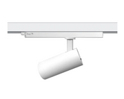 White track light fixture side view.