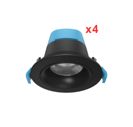 Tiltable LED Downlight 9watts CCT w/ Built-in Driver Black