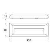 LED Wall or Step Light Sheathe 3W