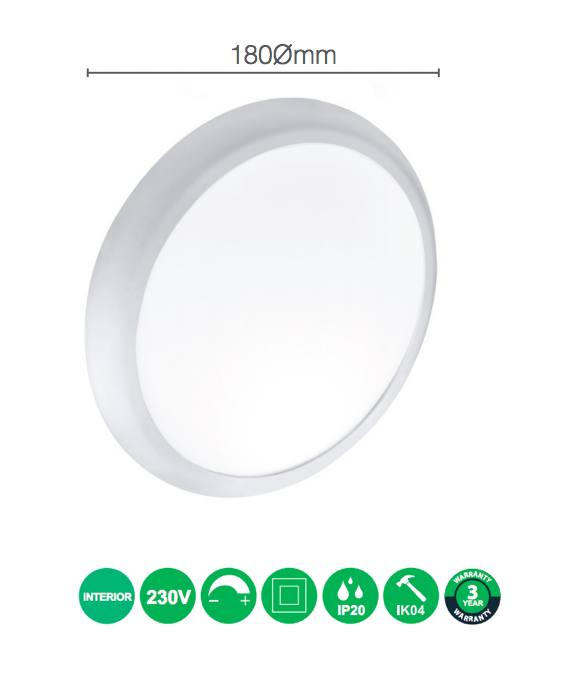 LED Button Light 12w Slimline x 2