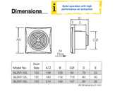 Extractor Fan Silent Series 125mm
