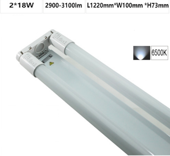 LED Double Batthen 4ft 18watts with 2xT8 Tubes 
