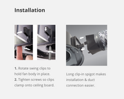 Extractor Fan Kit Ceiling Mounted Round 150mm Duct