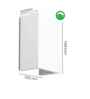LED Wall Light Dimmable - Paintable Plaster