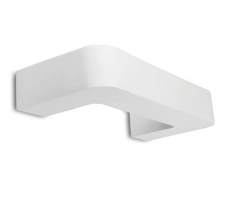 LED Wall Light Surface Mount - Paintable Plaster