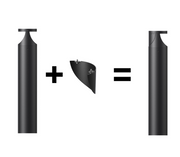 LED Bollard Aurora Double Sided 500mm High