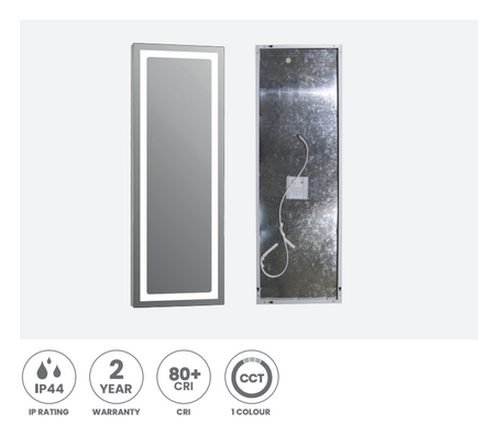 Bathroom Mirror w/ LED Light Callista Rectangular 32W