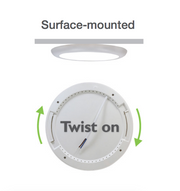 LED Slim Line Button Light 24W